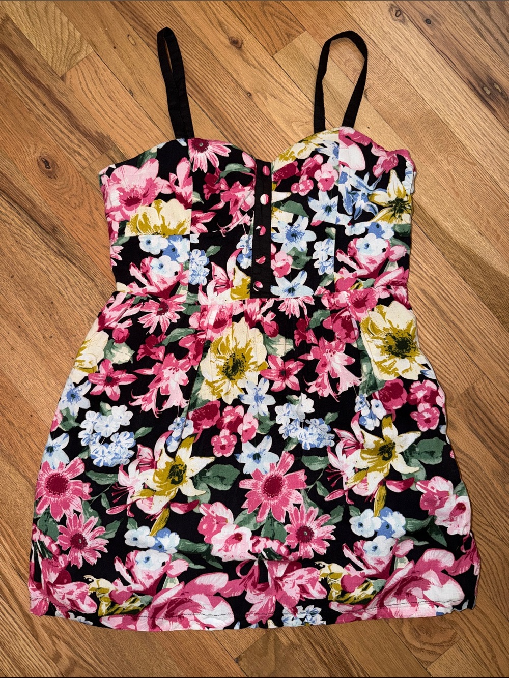 Forever 21 Vintage Floral Mini Dress Size Large
